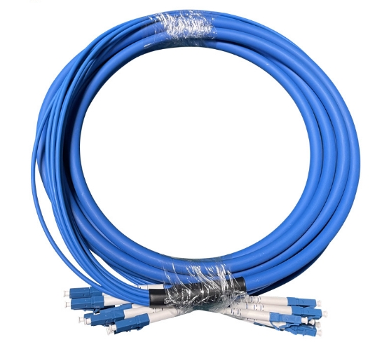 12芯礦用鎧裝光纜轉(zhuǎn)接跳線 LC-LC-SM-5M